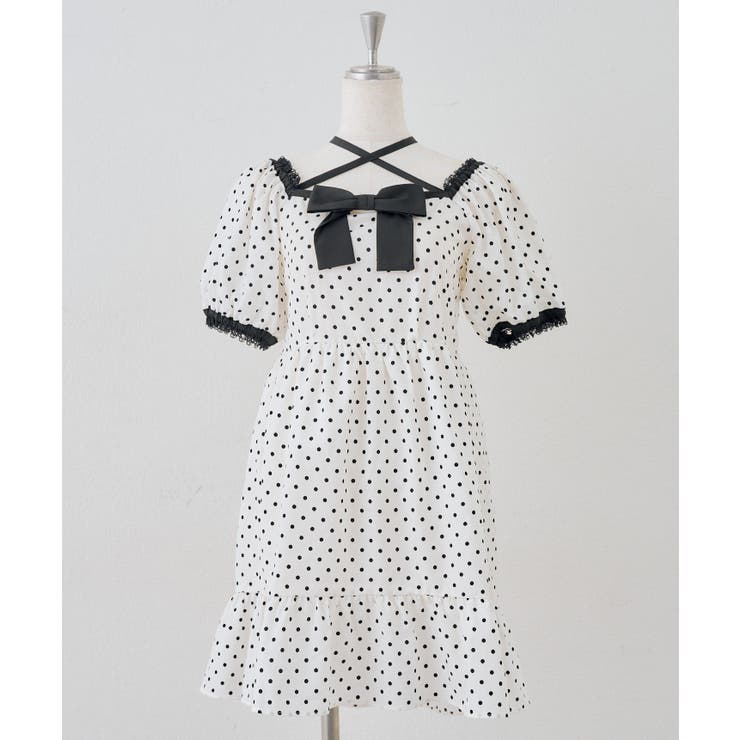 【Web限定】リボン付ドットミニワンピース | RMAF　NICE CLAUP / OLIVE des OLIVE | 詳細画像13 