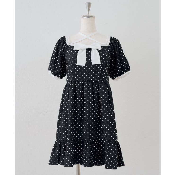 【Web限定】リボン付ドットミニワンピース | RMAF　NICE CLAUP / OLIVE des OLIVE | 詳細画像15 