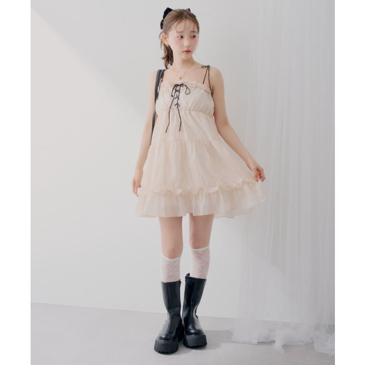 【Web限定】レースアップキャミチュニック | RMAF　NICE CLAUP / OLIVE des OLIVE | 詳細画像9 