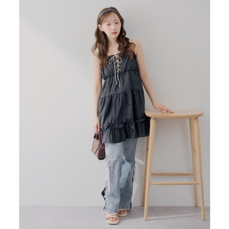 【Web限定】レースアップキャミチュニック | RMAF　NICE CLAUP / OLIVE des OLIVE | 詳細画像24 