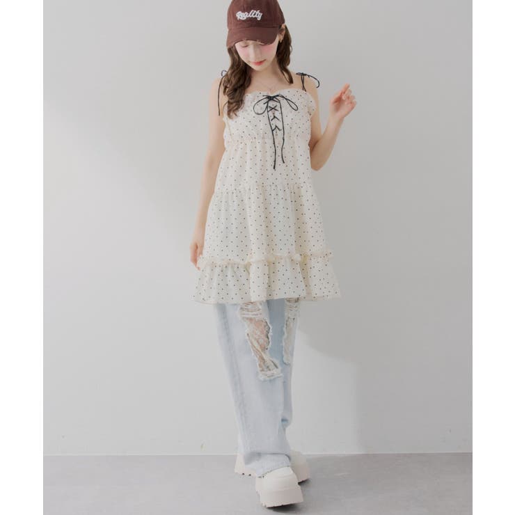 【Web限定】レースアップキャミチュニック | RMAF　NICE CLAUP / OLIVE des OLIVE | 詳細画像32 