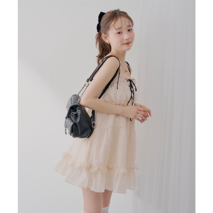 【Web限定】レースアップキャミチュニック | RMAF　NICE CLAUP / OLIVE des OLIVE | 詳細画像3 