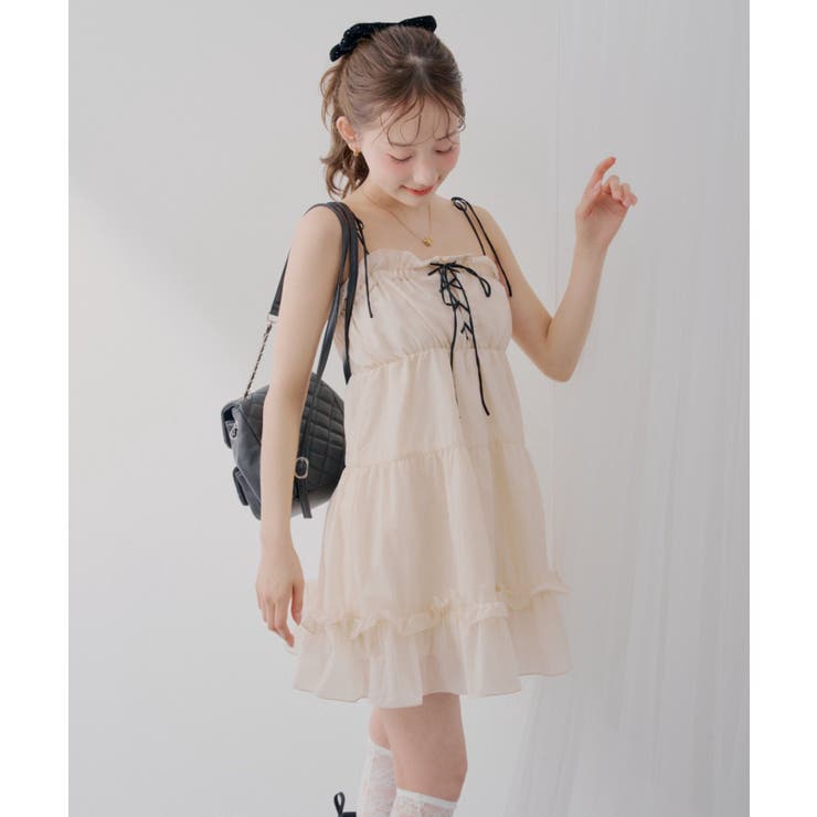 アイボリー | 【Web限定】レースアップキャミチュニック | RMAF　NICE CLAUP / OLIVE des OLIVE