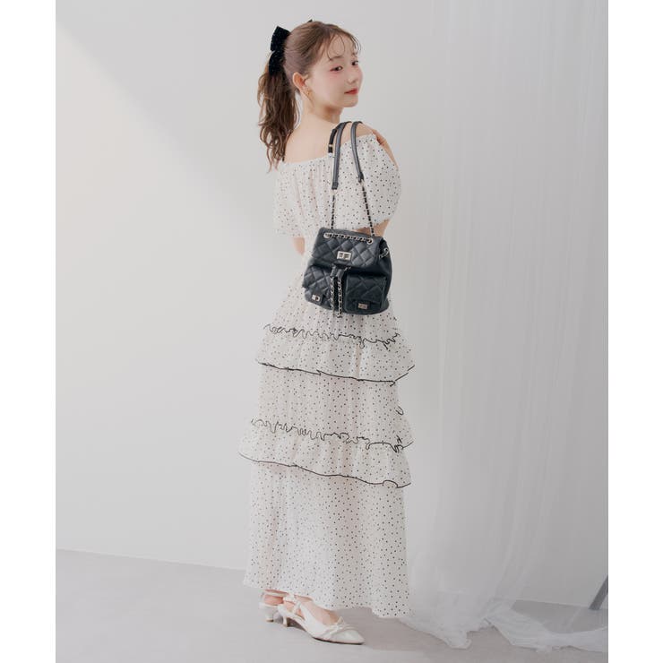 【5種展開】バルーン袖ティアードワンピース | RMAF　NICE CLAUP / OLIVE des OLIVE | 詳細画像8 