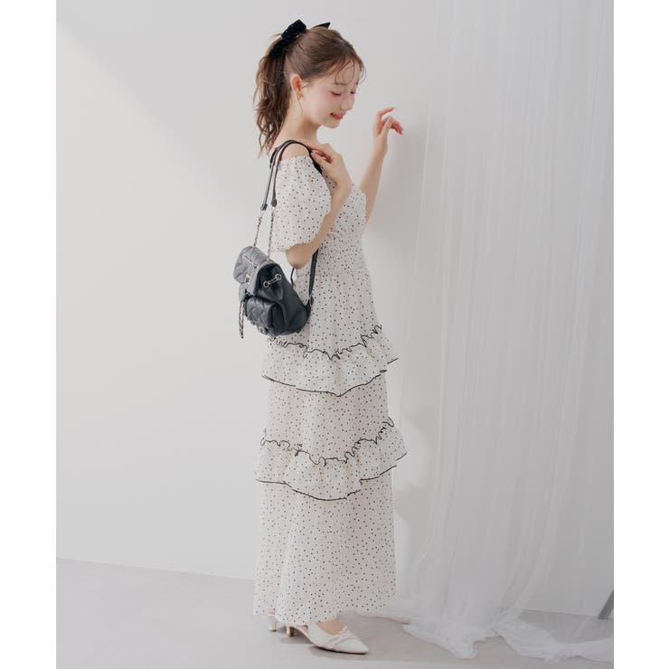 【5種展開】バルーン袖ティアードワンピース | RMAF　NICE CLAUP / OLIVE des OLIVE | 詳細画像9 