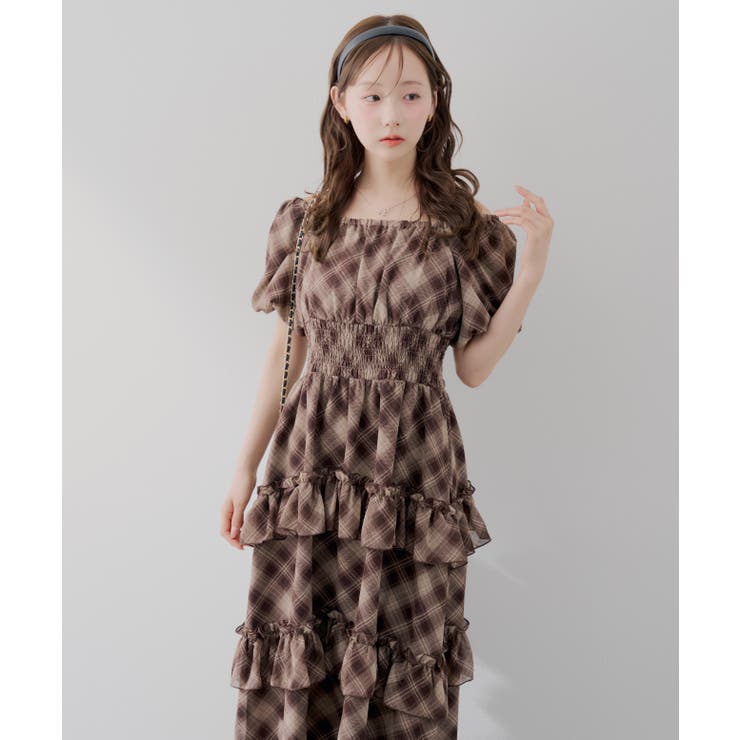 【5種展開】バルーン袖ティアードワンピース | RMAF　NICE CLAUP / OLIVE des OLIVE | 詳細画像15 