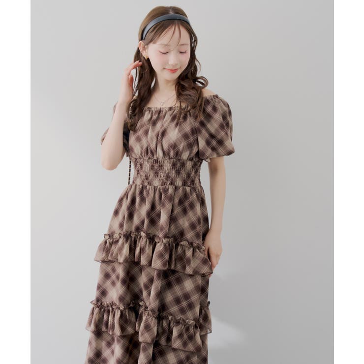 【5種展開】バルーン袖ティアードワンピース | RMAF　NICE CLAUP / OLIVE des OLIVE | 詳細画像16 