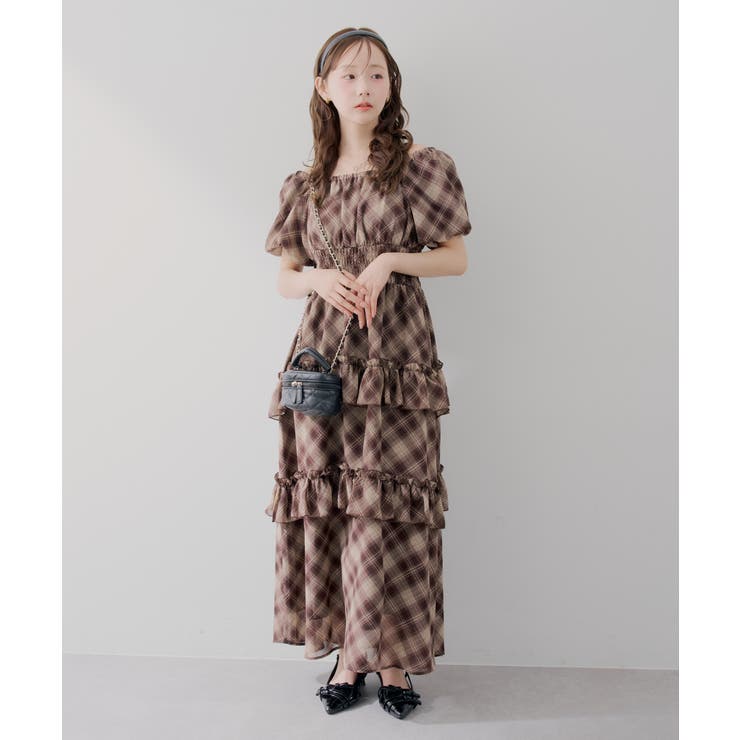 【5種展開】バルーン袖ティアードワンピース | RMAF　NICE CLAUP / OLIVE des OLIVE | 詳細画像18 