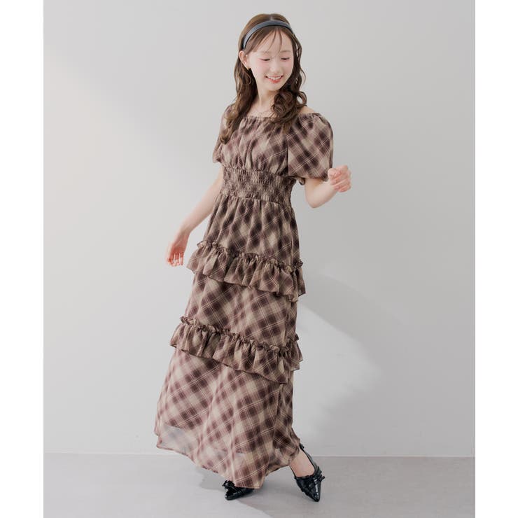 【5種展開】バルーン袖ティアードワンピース | RMAF　NICE CLAUP / OLIVE des OLIVE | 詳細画像19 