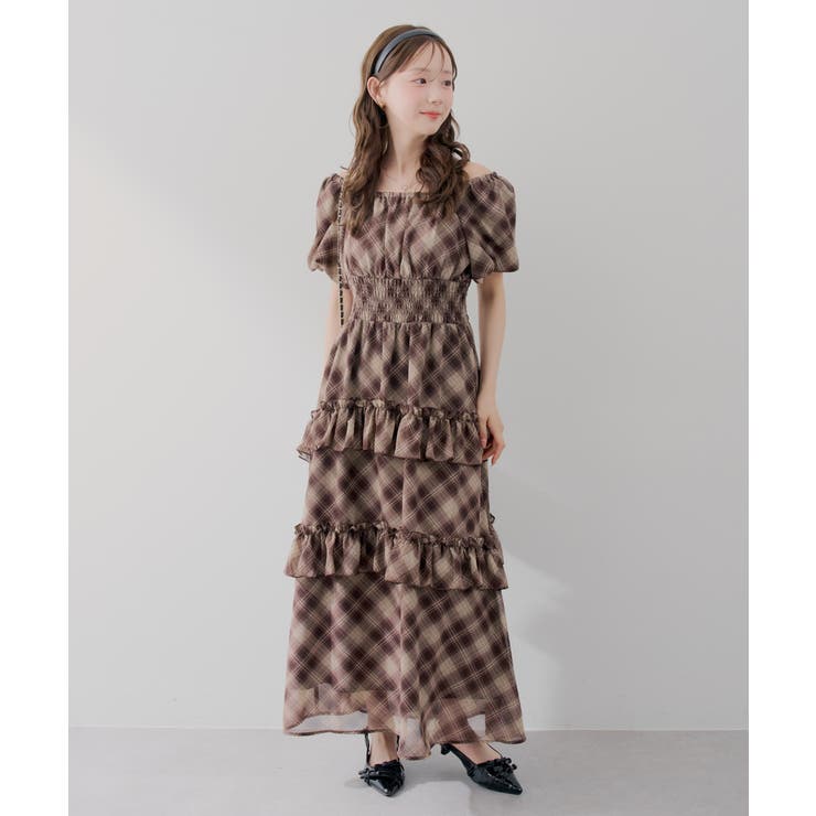 【5種展開】バルーン袖ティアードワンピース | RMAF　NICE CLAUP / OLIVE des OLIVE | 詳細画像20 