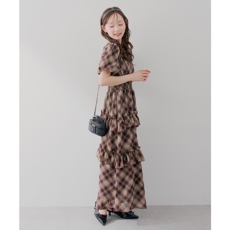 【5種展開】バルーン袖ティアードワンピース | RMAF　NICE CLAUP / OLIVE des OLIVE | 詳細画像21 