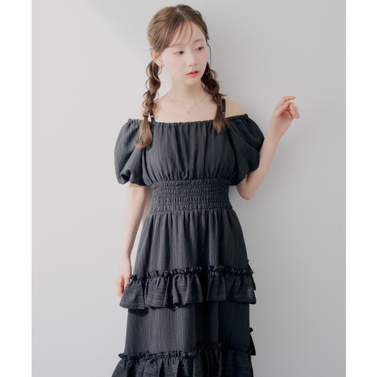 【5種展開】バルーン袖ティアードワンピース | RMAF　NICE CLAUP / OLIVE des OLIVE | 詳細画像23 