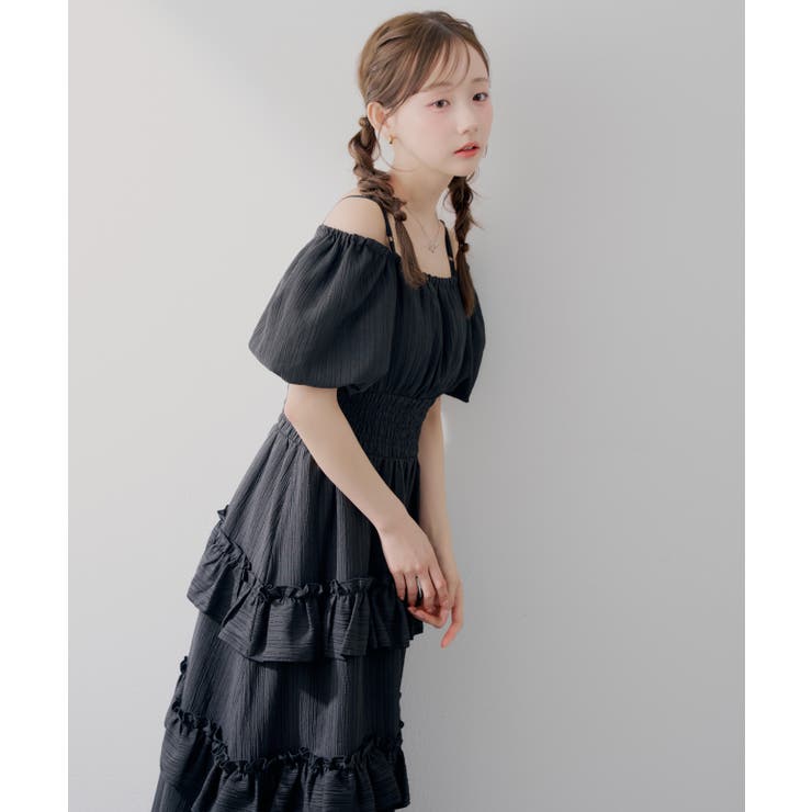 【5種展開】バルーン袖ティアードワンピース | RMAF　NICE CLAUP / OLIVE des OLIVE | 詳細画像26 
