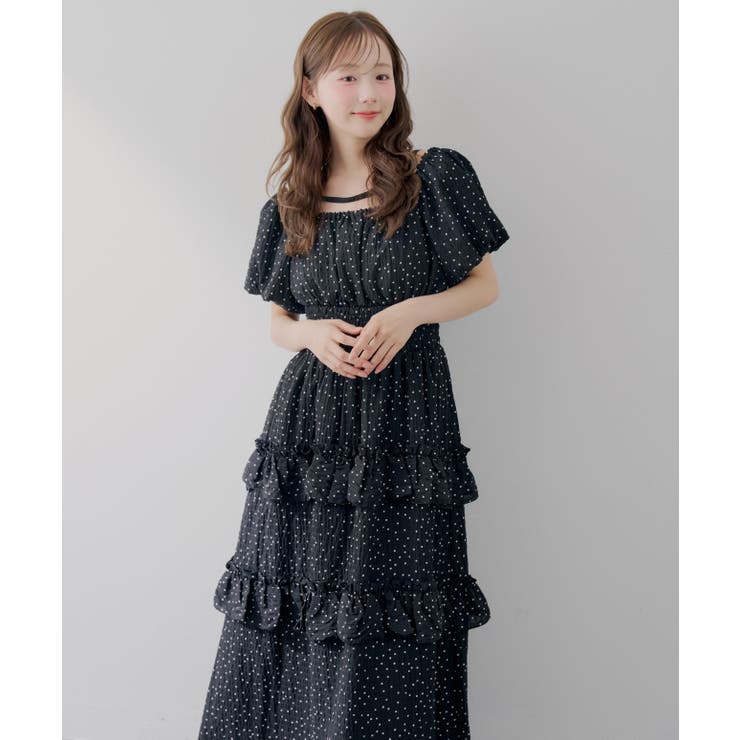 【5種展開】バルーン袖ティアードワンピース | RMAF　NICE CLAUP / OLIVE des OLIVE | 詳細画像43 