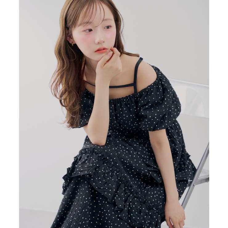 【5種展開】バルーン袖ティアードワンピース | RMAF　NICE CLAUP / OLIVE des OLIVE | 詳細画像44 