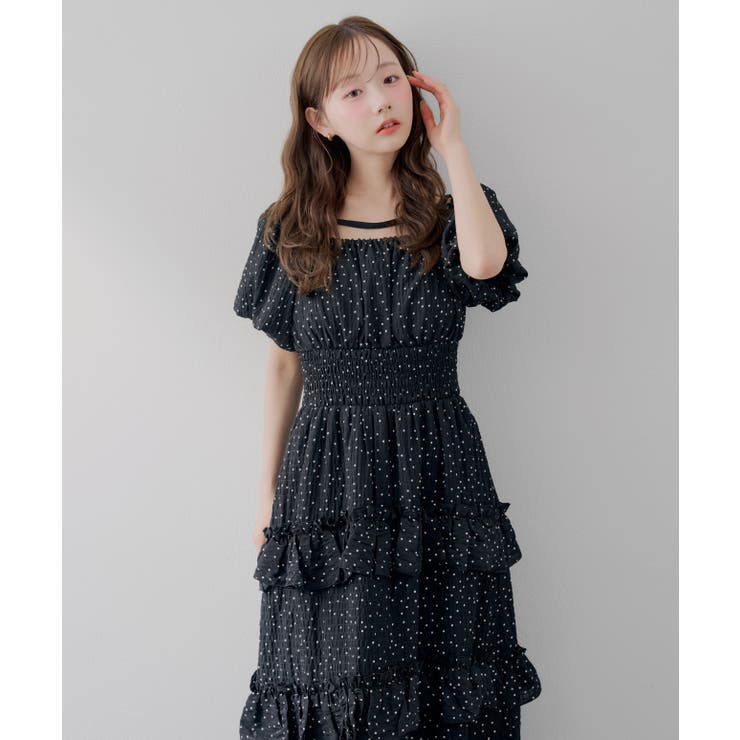 【5種展開】バルーン袖ティアードワンピース | RMAF　NICE CLAUP / OLIVE des OLIVE | 詳細画像45 