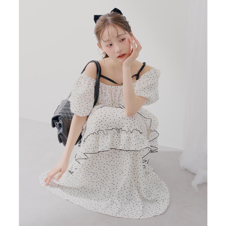 【5種展開】バルーン袖ティアードワンピース | RMAF　NICE CLAUP / OLIVE des OLIVE | 詳細画像3 