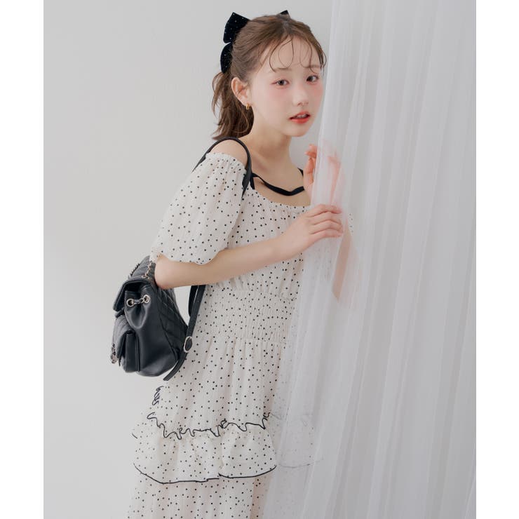 【5種展開】バルーン袖ティアードワンピース | RMAF　NICE CLAUP / OLIVE des OLIVE | 詳細画像4 