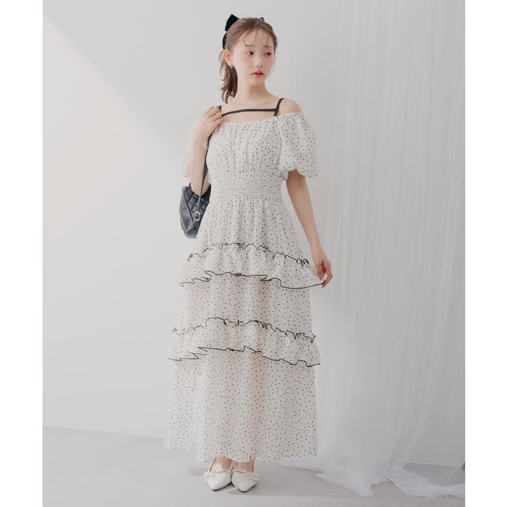 【5種展開】バルーン袖ティアードワンピース | RMAF　NICE CLAUP / OLIVE des OLIVE | 詳細画像5 