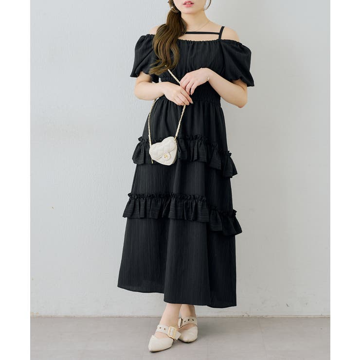 【5種展開】バルーン袖ティアードワンピース | RMAF　NICE CLAUP / OLIVE des OLIVE | 詳細画像56 