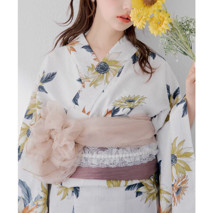 【浴衣を可愛くアレンジ♪】オーガンジーパール帯止め | RMAF　NICE CLAUP / OLIVE des OLIVE | 詳細画像2 