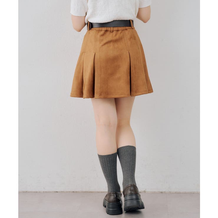ベルト付プリーツミニスカート | RMAF　NICE CLAUP / OLIVE des OLIVE | 詳細画像4 