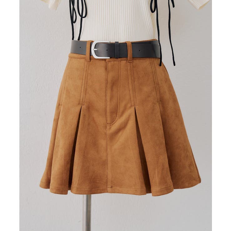 ベルト付プリーツミニスカート | RMAF　NICE CLAUP / OLIVE des OLIVE | 詳細画像10 