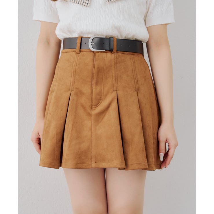 ベルト付プリーツミニスカート | RMAF　NICE CLAUP / OLIVE des OLIVE | 詳細画像14 