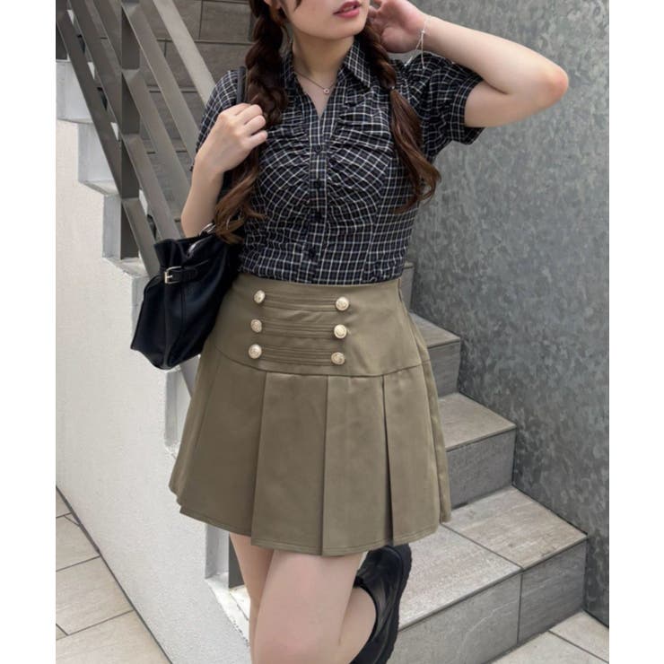 ナポレオン風ミニスカート | RMAF　NICE CLAUP / OLIVE des OLIVE | 詳細画像8 