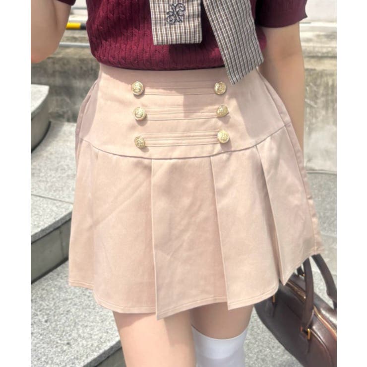 ベージュ | ナポレオン風ミニスカート | RMAF　NICE CLAUP / OLIVE des OLIVE