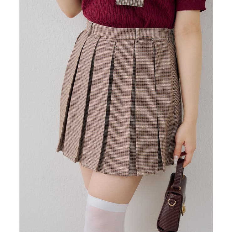 【セットアップ対応】ミニプリーツスカート | RMAF　NICE CLAUP / OLIVE des OLIVE | 詳細画像1 