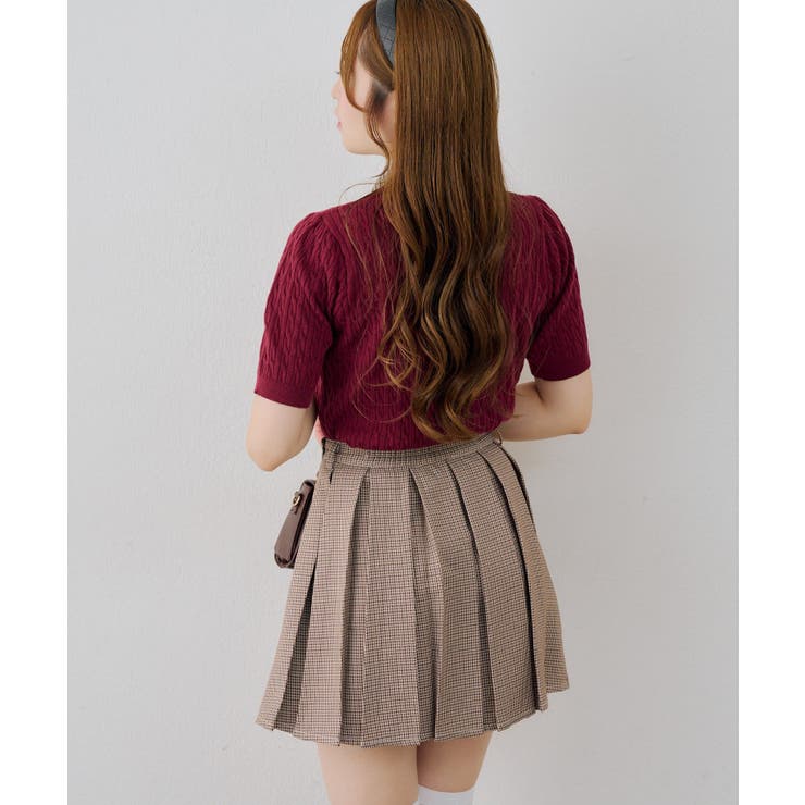 【セットアップ対応】ミニプリーツスカート | RMAF　NICE CLAUP / OLIVE des OLIVE | 詳細画像7 
