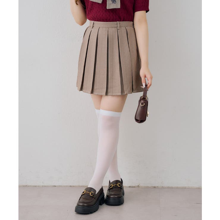 ベージュ系 | 【セットアップ対応】ミニプリーツスカート | RMAF　NICE CLAUP / OLIVE des OLIVE