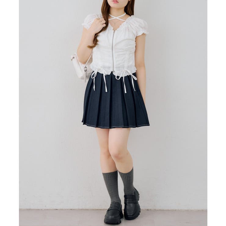 【セットアップ対応】ミニプリーツスカート | RMAF　NICE CLAUP / OLIVE des OLIVE | 詳細画像19 