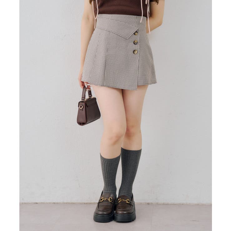 折り返しプリーツミニスカート | RMAF　NICE CLAUP / OLIVE des OLIVE | 詳細画像11 