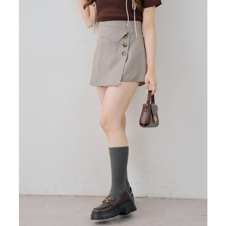 折り返しプリーツミニスカート | RMAF　NICE CLAUP / OLIVE des OLIVE | 詳細画像13 