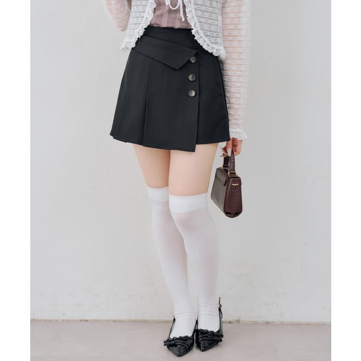 折り返しプリーツミニスカート | RMAF　NICE CLAUP / OLIVE des OLIVE | 詳細画像2 