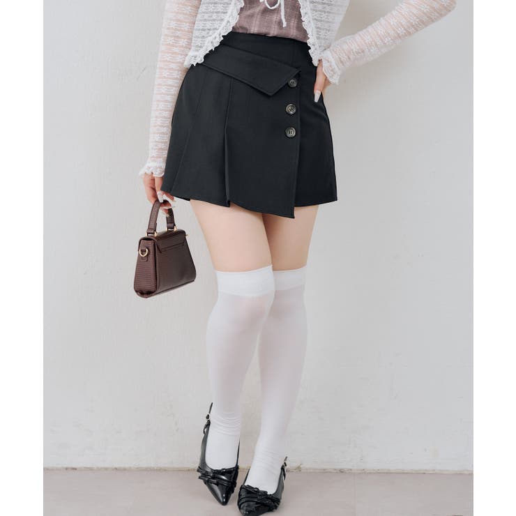折り返しプリーツミニスカート | RMAF　NICE CLAUP / OLIVE des OLIVE | 詳細画像4 