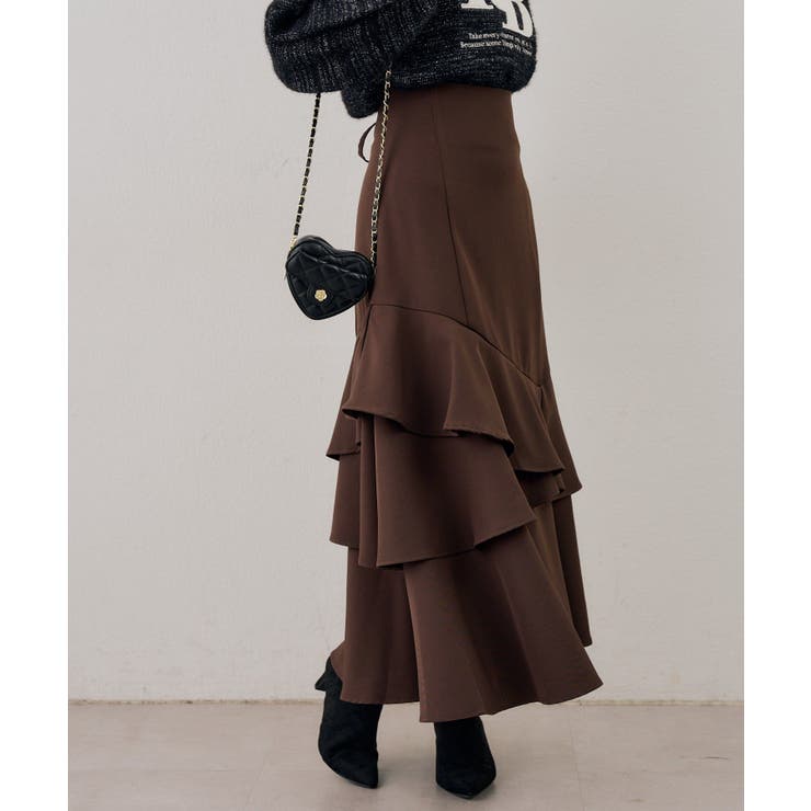 アシンメトリーマーメイドスカート | RMAF　NICE CLAUP / OLIVE des OLIVE | 詳細画像20 