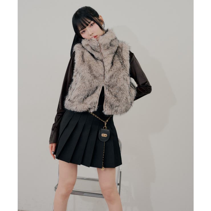 チャーム付プリーツミニスカート | RMAF　NICE CLAUP / OLIVE des OLIVE | 詳細画像13 