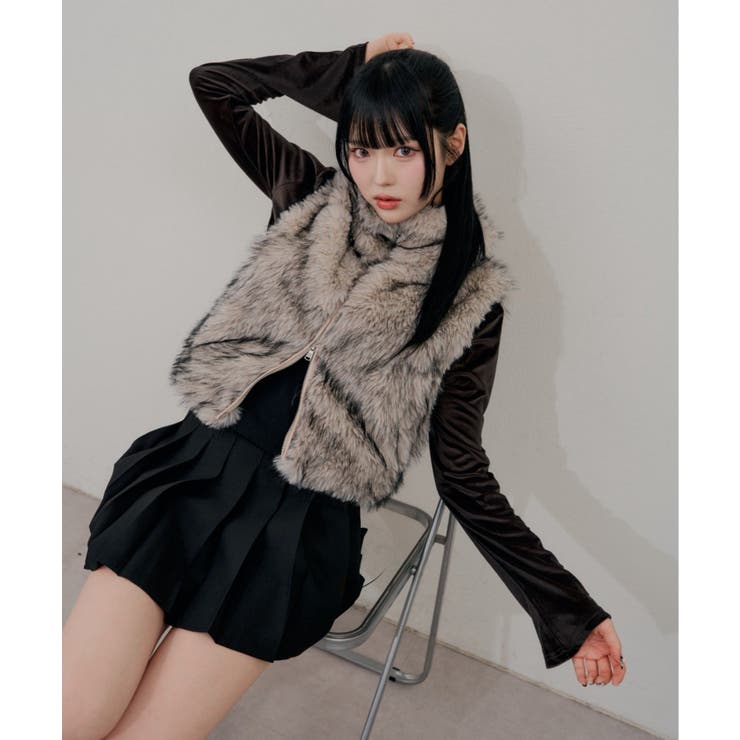チャーム付プリーツミニスカート | RMAF　NICE CLAUP / OLIVE des OLIVE | 詳細画像16 
