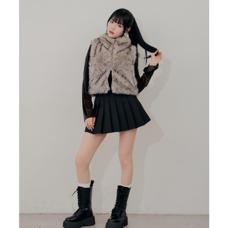 チャーム付プリーツミニスカート | RMAF　NICE CLAUP / OLIVE des OLIVE | 詳細画像17 