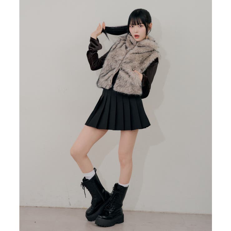チャーム付プリーツミニスカート | RMAF　NICE CLAUP / OLIVE des OLIVE | 詳細画像18 
