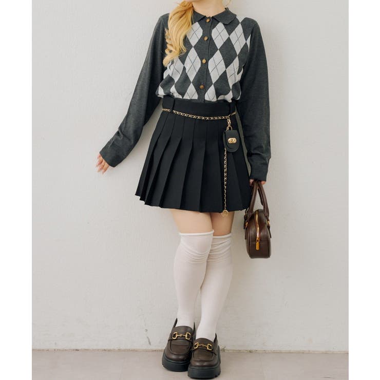 チャーム付プリーツミニスカート | RMAF　NICE CLAUP / OLIVE des OLIVE | 詳細画像25 