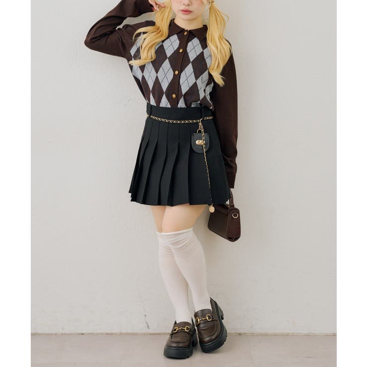 チャーム付プリーツミニスカート | RMAF　NICE CLAUP / OLIVE des OLIVE | 詳細画像26 