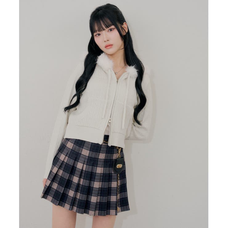 チャーム付プリーツミニスカート | RMAF　NICE CLAUP / OLIVE des OLIVE | 詳細画像30 
