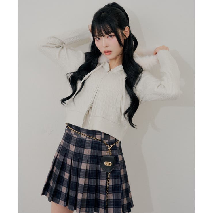 チャーム付プリーツミニスカート | RMAF　NICE CLAUP / OLIVE des OLIVE | 詳細画像34 