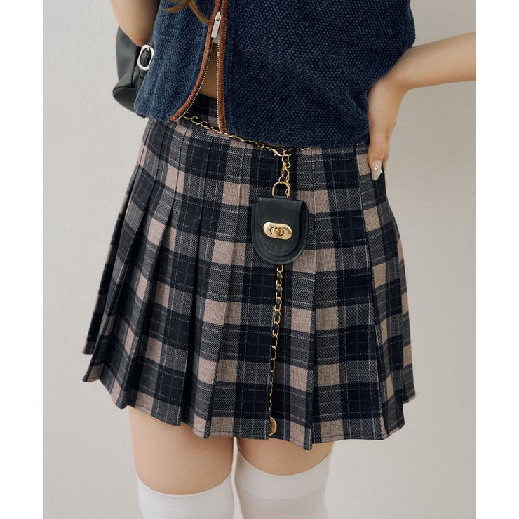 チャーム付プリーツミニスカート | RMAF　NICE CLAUP / OLIVE des OLIVE | 詳細画像37 