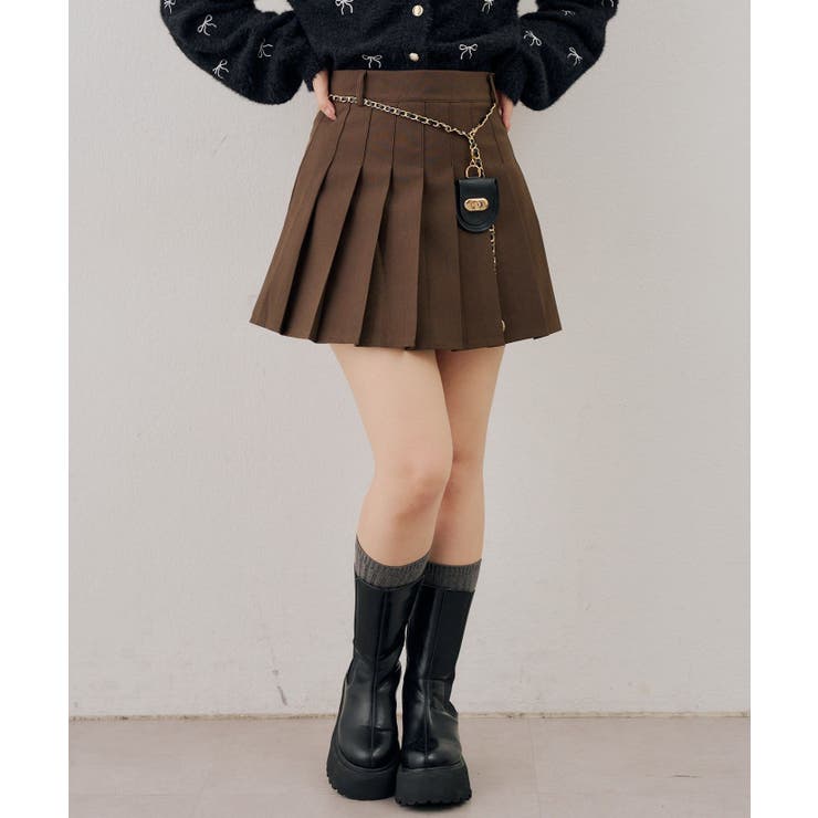 チャーム付プリーツミニスカート | RMAF　NICE CLAUP / OLIVE des OLIVE | 詳細画像52 