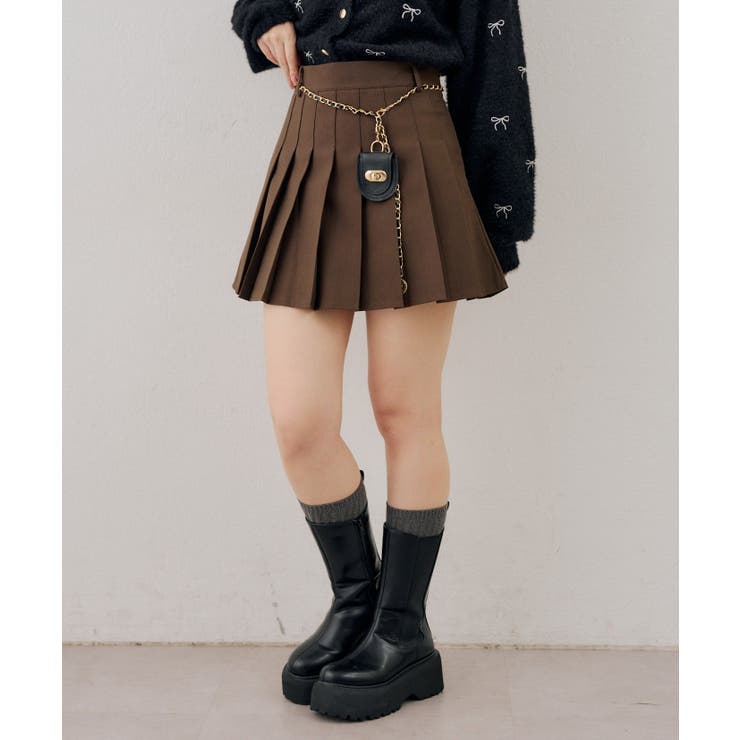 チャーム付プリーツミニスカート | RMAF　NICE CLAUP / OLIVE des OLIVE | 詳細画像54 